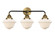 Oxford - 3 Light - 26 inch - Black Antique Brass - Bath Vanity Light (3442|288-3W-BAB-G531-LED)