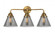 Cone - 3 Light - 26 inch - Brushed Brass - Bath Vanity Light (3442|288-3W-BB-G43)