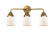 Bell - 3 Light - 23 inch - Brushed Brass - Bath Vanity Light (3442|288-3W-BB-G51)