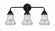 Bellmont - 3 Light - 24 inch - Matte Black - Bath Vanity Light (3442|288-3W-BK-G192-LED)