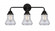 Bellmont - 3 Light - 24 inch - Matte Black - Bath Vanity Light (3442|288-3W-BK-G194)