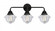 Oxford - 3 Light - 26 inch - Matte Black - Bath Vanity Light (3442|288-3W-BK-G532-LED)