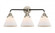 Cone - 3 Light - 26 inch - Black Polished Nickel - Bath Vanity Light (3442|288-3W-BPN-G41-LED)