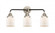 Bell - 3 Light - 23 inch - Black Polished Nickel - Bath Vanity Light (3442|288-3W-BPN-G51)