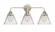 Cone - 3 Light - 26 inch - Polished Nickel - Bath Vanity Light (3442|288-3W-PN-G42-LED)