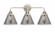 Cone - 3 Light - 26 inch - Polished Nickel - Bath Vanity Light (3442|288-3W-PN-G43-LED)