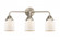 Bell - 3 Light - 23 inch - Brushed Satin Nickel - Bath Vanity Light (3442|288-3W-SN-G51)
