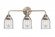 Bell - 3 Light - 23 inch - Brushed Satin Nickel - Bath Vanity Light (3442|288-3W-SN-G52-LED)