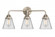Cone - 3 Light - 24 inch - Brushed Satin Nickel - Bath Vanity Light (3442|288-3W-SN-G62-LED)