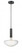 Edison - 1 Light - 10 inch - Matte Black - Cord hung - Mini Pendant (3442|198-1P-BK-BB250LED)
