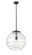 Athens Deco Swirl - 1 Light - 16 inch - Oil Rubbed Bronze - Stem Hung - Pendant (3442|221-1S-OB-G1213-16)