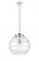 Athens Deco Swirl - 1 Light - 16 inch - Polished Chrome - Stem Hung - Pendant (3442|221-1S-PC-G1213-16)
