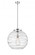 Athens Deco Swirl - 1 Light - 18 inch - Polished Chrome - Stem Hung - Pendant (3442|221-1S-PC-G1213-18)