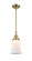 Canton - 1 Light - 7 inch - Antique Brass - Mini Pendant (3442|447-1S-AB-G181-LED)