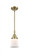 Canton - 1 Light - 7 inch - Antique Brass - Mini Pendant (3442|447-1S-AB-G181S-LED)