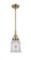 Canton - 1 Light - 7 inch - Antique Brass - Mini Pendant (3442|447-1S-AB-G182)