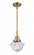 Oxford - 1 Light - 8 inch - Antique Brass - Mini Pendant (3442|447-1S-AB-G532)