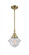 Oxford - 1 Light - 8 inch - Antique Brass - Mini Pendant (3442|447-1S-AB-G534)