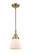 Cone - 1 Light - 6 inch - Antique Brass - Mini Pendant (3442|447-1S-AB-G61-LED)