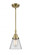 Cone - 1 Light - 6 inch - Antique Brass - Mini Pendant (3442|447-1S-AB-G62-LED)