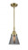 Cone - 1 Light - 6 inch - Antique Brass - Mini Pendant (3442|447-1S-AB-G63-LED)