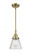 Cone - 1 Light - 6 inch - Antique Brass - Mini Pendant (3442|447-1S-AB-G64-LED)