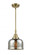 Bell - 1 Light - 8 inch - Antique Brass - Mini Pendant (3442|447-1S-AB-G78)