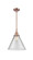 Cone - 1 Light - 12 inch - Antique Copper - Mini Pendant (3442|447-1S-AC-G42-L)