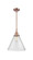 Cone - 1 Light - 12 inch - Antique Copper - Mini Pendant (3442|447-1S-AC-G44-L)