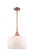 Bell - 1 Light - 12 inch - Antique Copper - Mini Pendant (3442|447-1S-AC-G71-L)