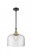 Bell - 1 Light - 12 inch - Black Antique Brass - Mini Pendant (3442|447-1S-BAB-G72-L-LED)