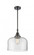 Bell - 1 Light - 12 inch - Matte Black - Mini Pendant (3442|447-1S-BK-G72-L-LED)