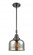 Bell - 1 Light - 8 inch - Oil Rubbed Bronze - Mini Pendant (3442|447-1S-OB-G78)