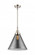 Cone - 1 Light - 12 inch - Polished Nickel - Mini Pendant (3442|447-1S-PN-G43-L-LED)