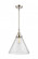 Cone - 1 Light - 12 inch - Polished Nickel - Mini Pendant (3442|447-1S-PN-G44-L-LED)