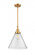 Cone - 1 Light - 12 inch - Satin Gold - Mini Pendant (3442|447-1S-SG-G44-L-LED)