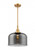 Bell - 1 Light - 12 inch - Satin Gold - Mini Pendant (3442|447-1S-SG-G73-L-LED)