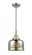 Bell - 1 Light - 8 inch - Brushed Satin Nickel - Mini Pendant (3442|447-1S-SN-G78-LED)