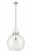 Newton Sphere - 1 Light - 16 inch - Brushed Satin Nickel - Stem hung - Pendant (3442|410-1S-SN-16CL)