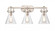 Newton Cone - 3 Light - 27 inch - Brushed Satin Nickel - Bath Vanity Light (3442|411-3W-SN-7CL)