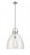 Newton Bell - 1 Light - 16 inch - Brushed Satin Nickel - Stem hung - Pendant (3442|412-1S-SN-16CL)