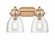 Newton Bell - 2 Light - 17 inch - Brushed Brass - Bath Vanity Light (3442|412-2W-BB-7CL-LED)