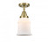 Canton - 1 Light - 6 inch - Antique Brass - Semi-Flush Mount (3442|447-1C-AB-G181)