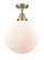 Beacon - 1 Light - 12 inch - Antique Brass - Semi-Flush Mount (3442|447-1C-AB-G201-12)