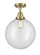 Beacon - 1 Light - 12 inch - Antique Brass - Semi-Flush Mount (3442|447-1C-AB-G202-12-LED)