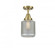 Stanton - 1 Light - 6 inch - Antique Brass - Semi-Flush Mount (3442|447-1C-AB-G262-LED)