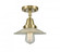 Halophane - 1 Light - 9 inch - Antique Brass - Semi-Flush Mount (3442|447-1C-AB-G2-LED)