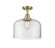 Bell - 1 Light - 12 inch - Antique Brass - Semi-Flush Mount (3442|447-1C-AB-G72-L-LED)