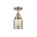 Bell - 1 Light - 5 inch - Antique Copper - Semi-Flush Mount (3442|447-1C-AC-G58)