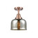 Bell - 1 Light - 8 inch - Antique Copper - Semi-Flush Mount (3442|447-1C-AC-G78-LED)